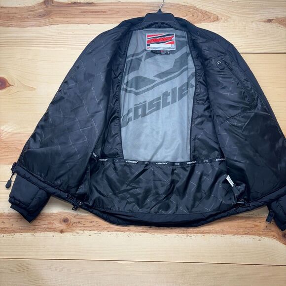 Castle X Jacket Men Small Black Full Zip Lightweight Puffer Snowmobiling Outdoor - Picture 11 of 16